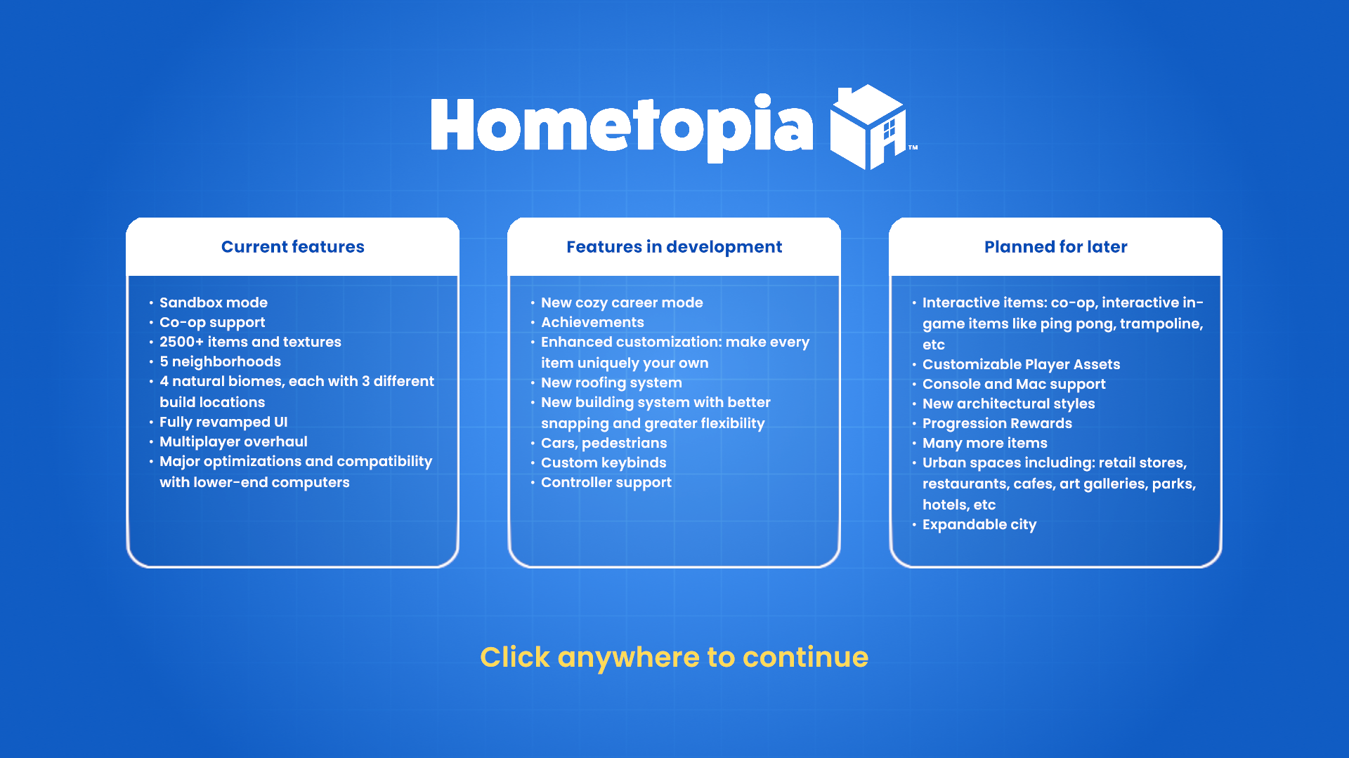 Hometopia New UI Screenshot