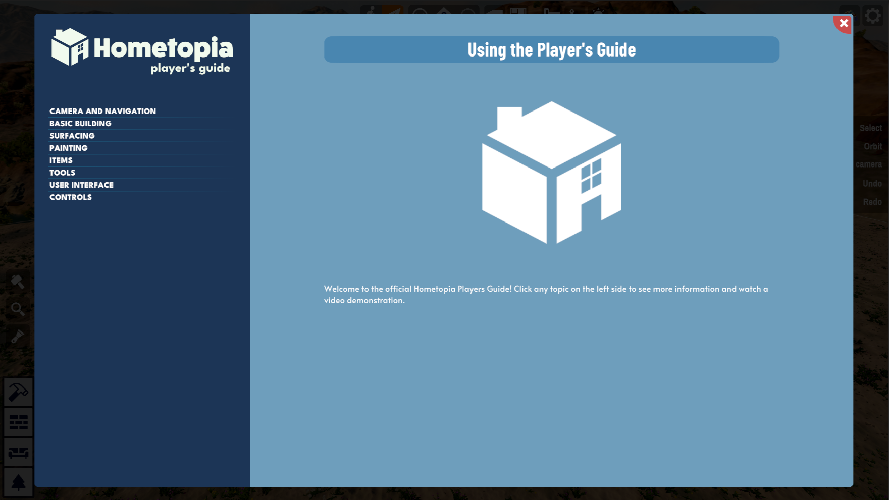 Hometopia Old UI Screenshot